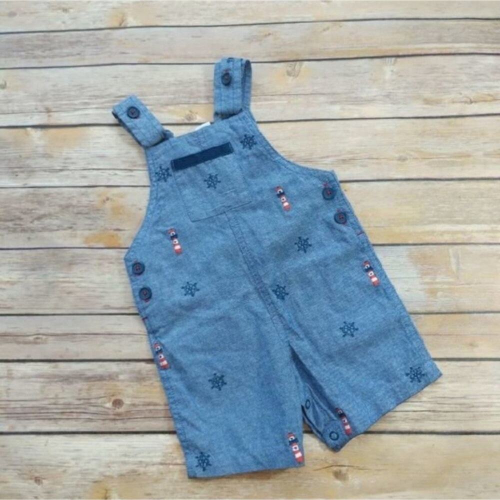 Adorable Lighthouse Overalls -Size 6-9m